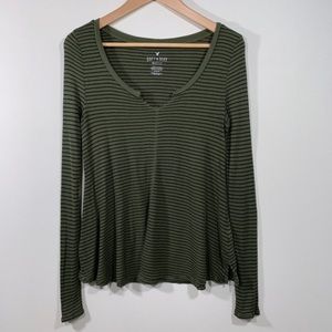 American Eagle Soft & Sexy Waffle Long Sleeve